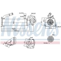 NISSENS 989322 Kühler, Abgasrückführung