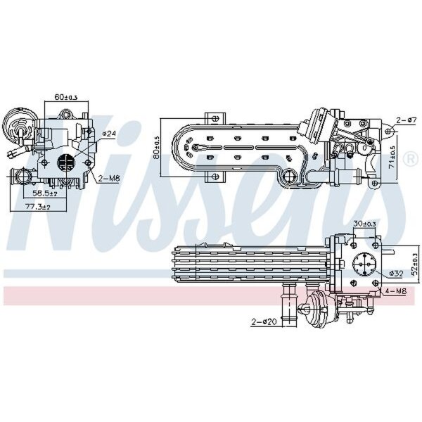 NISSENS 989413 Kühler, Abgasrückführung