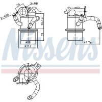 NISSENS 989422 Kühler, Abgasrückführung