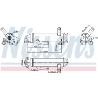 NISSENS 989430 Kühler, Abgasrückführung