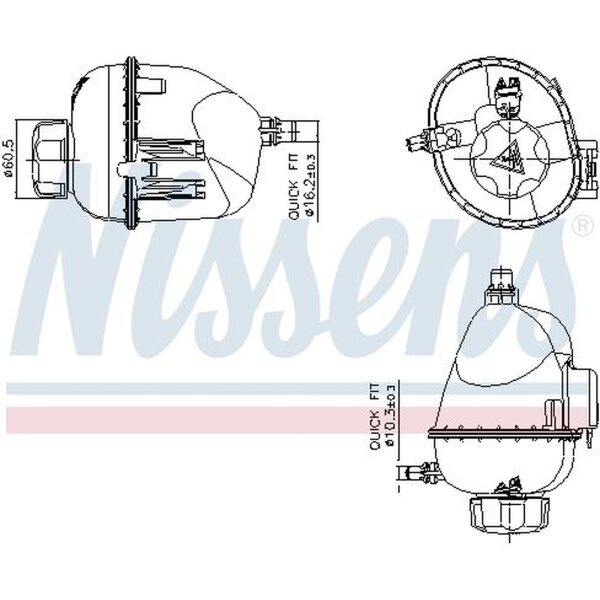 NISSENS 996317 Ausgleichsbehälter, Kühlmittel