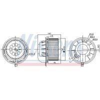 NISSENS 87077 Innenraumgebläse