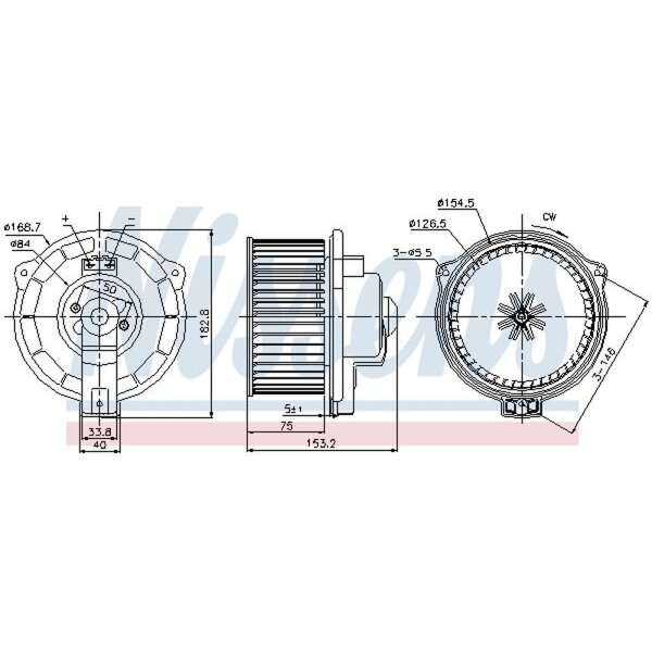 NISSENS 87107 Innenraumgebläse