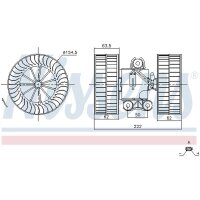 NISSENS 87212 Innenraumgebläse
