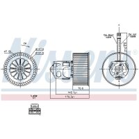 NISSENS 87242 Innenraumgebläse