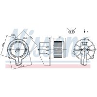 NISSENS 87305 Innenraumgebläse