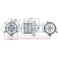 NISSENS 87312 Innenraumgebläse