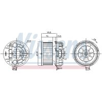 NISSENS 87383 Innenraumgebläse