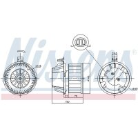 NISSENS 87384 Innenraumgebläse