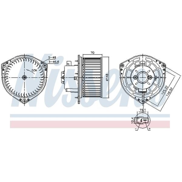 NISSENS 87454 Innenraumgebläse