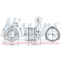 NISSENS 87531 Innenraumgebläse