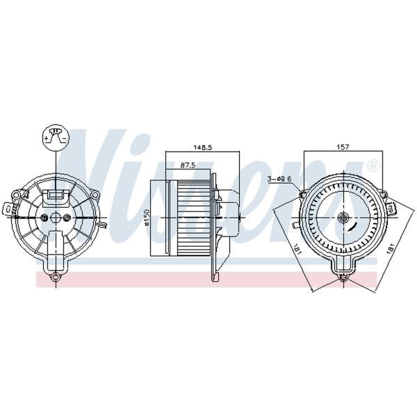 NISSENS 87572 Innenraumgebläse