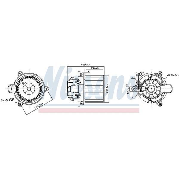 NISSENS 87626 Innenraumgebläse