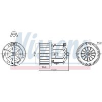 NISSENS 87632 Innenraumgebläse