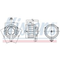 NISSENS 87670 Innenraumgebläse