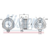 NISSENS 87723 Innenraumgebläse