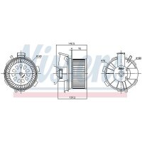 NISSENS 87744 Innenraumgebläse
