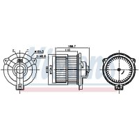 NISSENS 87809 Innenraumgebläse