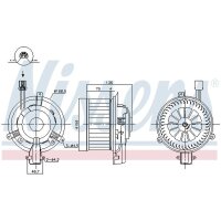 NISSENS 87825 Innenraumgebläse