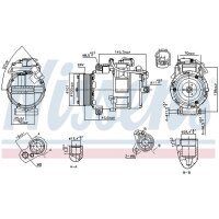 NISSENS 890012 Kompressor, Klimaanlage