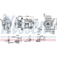 NISSENS 890030 Kompressor, Klimaanlage
