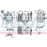 NISSENS 890041 Kompressor, Klimaanlage
