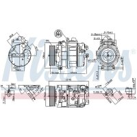 NISSENS 890069 Kompressor, Klimaanlage