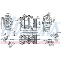 NISSENS 890070 Kompressor, Klimaanlage