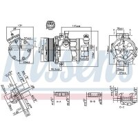 NISSENS 890074 Kompressor, Klimaanlage