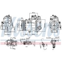 NISSENS 890133 Kompressor, Klimaanlage