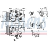 NISSENS 890156 Kompressor, Klimaanlage