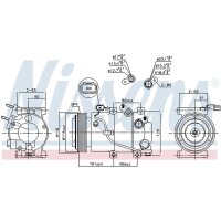 NISSENS 890174 Kompressor, Klimaanlage