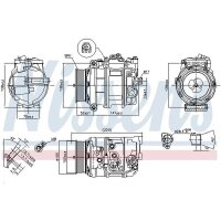 NISSENS 890197 Kompressor, Klimaanlage