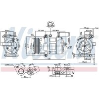 NISSENS 890217 Kompressor, Klimaanlage