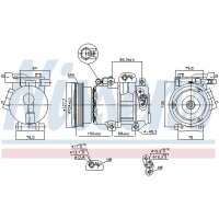 NISSENS 890232 Kompressor, Klimaanlage
