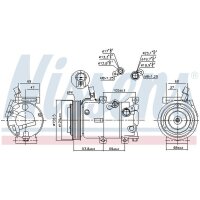 NISSENS 890237 Kompressor, Klimaanlage