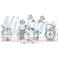 NISSENS 890243 Kompressor, Klimaanlage