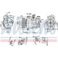 NISSENS 890302 Kompressor, Klimaanlage