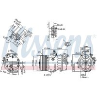 NISSENS 890388 Kompressor, Klimaanlage
