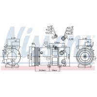 NISSENS 890430 Kompressor, Klimaanlage