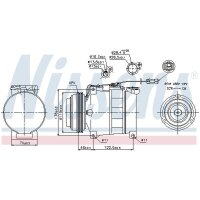 NISSENS 89045 Kompressor, Klimaanlage