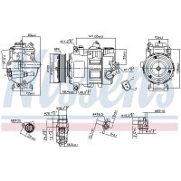 NISSENS 890550 Kompressor, Klimaanlage