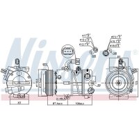 NISSENS 890575 Kompressor, Klimaanlage