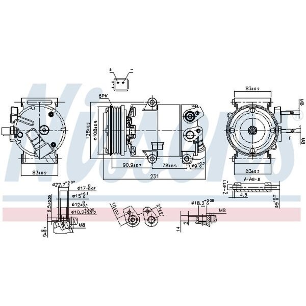 NISSENS 890588 Kompressor, Klimaanlage
