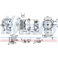 NISSENS 890588 Kompressor, Klimaanlage