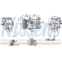 NISSENS 890591 Kompressor, Klimaanlage