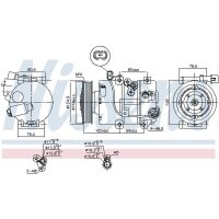 NISSENS 890644 Kompressor, Klimaanlage