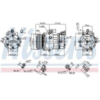 NISSENS 890659 Kompressor, Klimaanlage