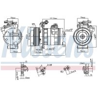 NISSENS 890662 Kompressor, Klimaanlage