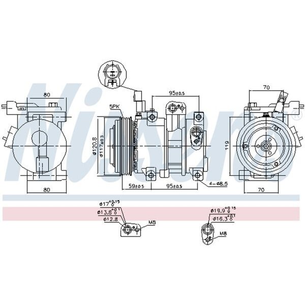 NISSENS 890683 Kompressor, Klimaanlage